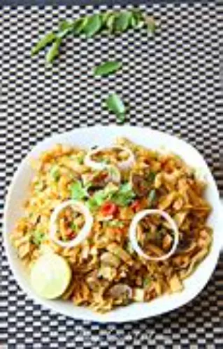 Mushroom Kothu Parotta